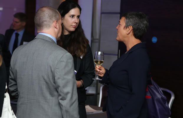 Drinks reception - Heloise Rossouw, Old Mutual; Katja Rieger, SwissRe