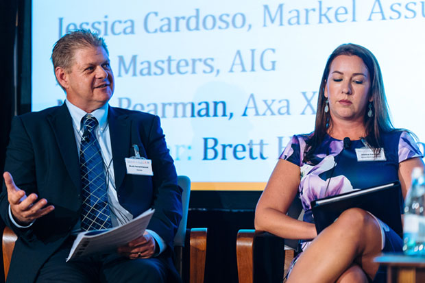 Brett Henshilwood, Deloitte; Jessica Cardoso, Markel Assurance