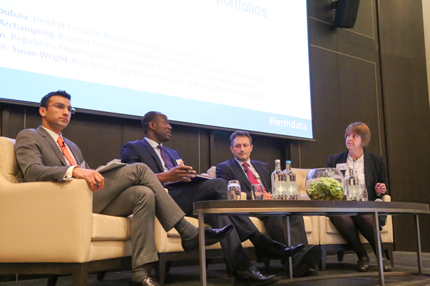 L - R: Imran Rahim - RLAM, Emmanuel Archampong - RLAM, Hubert Deroubaix - Interactive Data, Susan Wright - The Investment Association