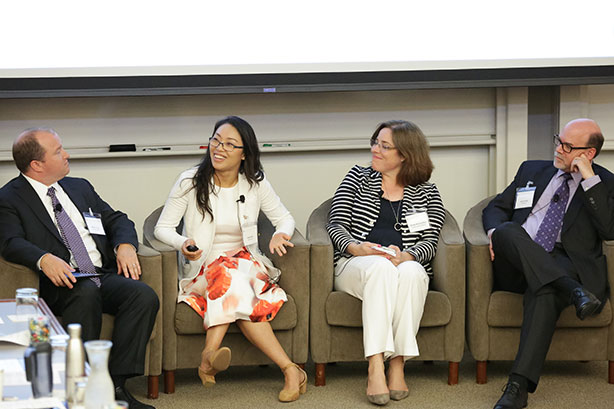 L - R: Matthew Peters, Xiaowei Han, Michelle McCarthy Beck, David Huntley