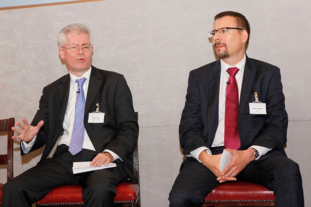 Simon Gadd (Legal & General) and Fabrice Brossart (AIG)